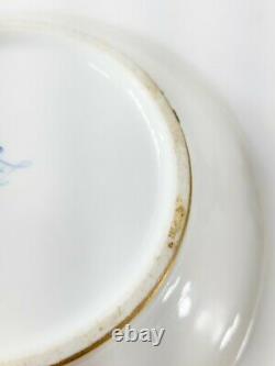 Antique French Sevres Type Teacup and Saucer Floral Gilt Decoration