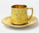 Antique German Fraureuth Dresden Porcelain Demitasse Miniature Cup And Saucer