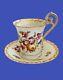 Antique German Schlesische Louis Levensohn Porcelain Cup & Saucer Swan Handle