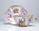 Antique Germany Dresden Porcelain Hand Painted Courting Scene Cup & Saucer