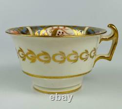 Antique Gold Gilt c1820 Newhall English Porcelain Cup & Saucer#126719thcChina