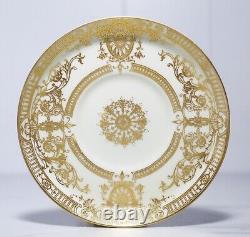 Antique Hand Decorated Gold Gilt ROYAL WORCESTER England Porcelain Cup & Saucer