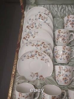 Antique Haviland & Co Demitasse Set Of 12 Cups & Saucers In Orig. Box