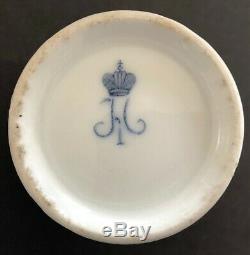 Antique Imperial Russian Porcelain Cabinet Cup and Saucer (Nikolas l)