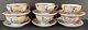 Antique Japanese Geisha Girl (6) Cups & Saucers Hand Painted Porcelain C1920