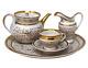 Antique Kpm Berlin Porcelain Tea Set Circa 1840