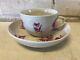 Antique Kpm Porcelain Cup And Saucer With Pink Floral Decorations