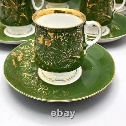 Antique Kuznetsov Russian Empire Porcelain Gilding Tea Cup And Saucer Marked