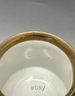 Antique Kuznetsov Russian Empire Porcelain Gilding Tea Cup And Saucer Marked