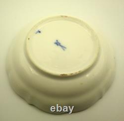 Antique Meissen Demitasse Blue Onion w Gold Cup & Saucer / First Quality