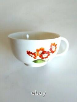 Antique Meissen Marcolini Hand Painted Floral Porcelain Cup & Saucer C. 1774-1817