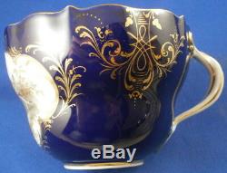 Antique Meissen Porcelain Cobalt Blue Scenic Cup & Saucer Porzellan Tasse Scene
