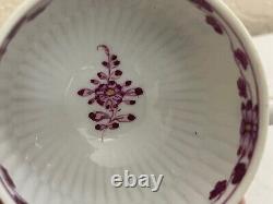 Antique Meissen Porcelain Possibly Marcolini Period Indian Flower Cup & Saucer