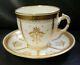 Antique Minton Raised Gold Encrusted Tea Cup And Saucer Ca 1896 Rare Panels Htf