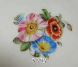 Antique Nast Porcelain Cup And Saucer Painted With Flowers In The Sevres Style