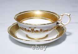 Antique OVINGTON BROTHERS New York H & Co England Porcelain Gilt Cup & Saucer