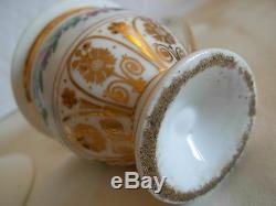 Antique Old Paris Hand Painted, Gilt, Porcelain Cup And Saucer
