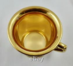 Antique Paris Porcelain Tea Cup & Saucer, Military