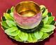 Antique Porcelain Carlsbad Carl Knoll German Pink Rose Tea Cup And & Saucer Set