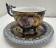 Antique Porcelain Cup And Saucer Hand Painted Made In Germany Read Desc Chipped