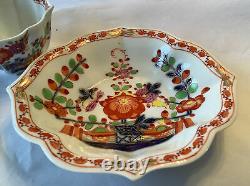 Antique Porcelain Meissen Tischchenmuster Demi Cup Saucer Set as found #2