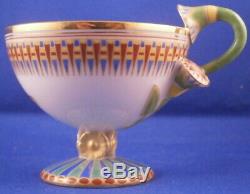 Antique Richard Ginori Porcelain Khedive Cup & Saucer Porzellan Tasse Porcellana