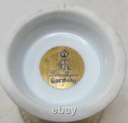 Antique Richard Klemm Dresden Porcelain Gold Demitasse Cup & Saucer