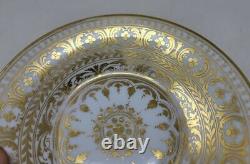 Antique Richard Klemm Dresden Porcelain Gold Demitasse Cup & Saucer