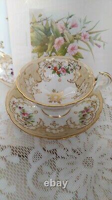 Antique Ridgway English Porcelain Bone china Tea Cup & Saucer Duo Set. Savoy