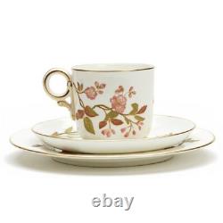 Antique Royal Worcester Floral Cup & Saucer Set 1884
