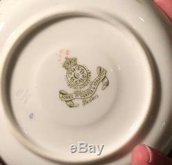 Antique Royal Worcester Porcelain Demitasse Cup & Saucer