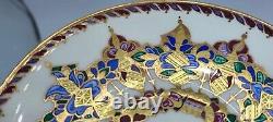 Antique Russian Imperial Porcelain Cup And Saucer Arabesque May shape Unmarked