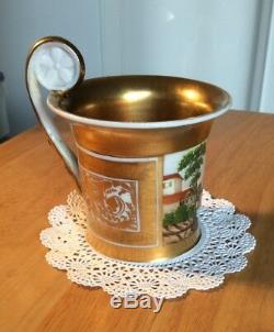 Antique Russian Porcelain Cup, GARDNER ca. 1830