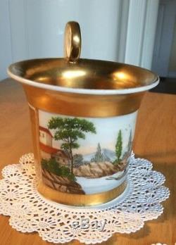 Antique Russian Porcelain Cup, GARDNER ca. 1830