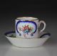 Antique Sevres Type Porcelain Miniature Tea Cup & Saucer In'feuille-de-choux