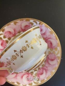Antique Spode 3614 swansea rose cup saucer