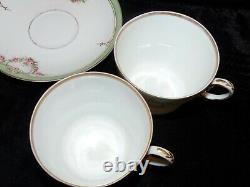 Antique Tea Set Teapot Sugar Creamer Cup & Saucer Paris Porcelain Limoges Roses
