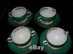 Antique Vintage Tiffany & Co Royal Doulton England Porcelain Cup Saucer Set 4