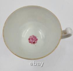 Antique Worcester 18C Queen Charlotte Pattern Trio Coffee Cup, Teacup, Saucer