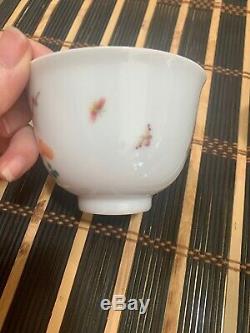 Antique chinese porcelain tea cup Pair