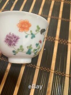 Antique chinese porcelain tea cup Pair