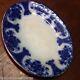 Antique Flow Blue Oval Plate Regent England China Porcelain