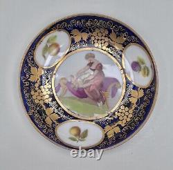 Antique late 18-early 19 Century English Coalport, Porcelain Tea Cup and Saucer