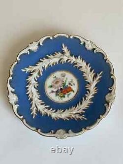 Antique meissen blue and white with gold floral teacup and saucer 1925