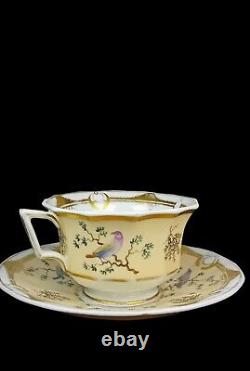 Antique russian Popov porcelain Cup And Saucer