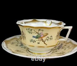 Antique russian Popov porcelain Cup And Saucer