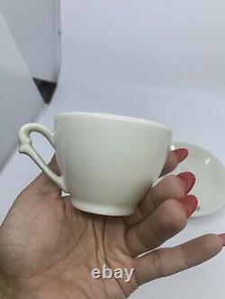 Apilco France Porcelain Cafe De Flore Espresso Cup & Saucer