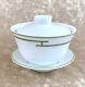Authentic Hermes Porcelain Rhythm Green Platinum Chinese Style Tea Cup & Saucer