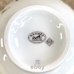 Authentic HERMES Tea Cup Saucer Cheval d'Orient Horse Tableware Porcelain withBox
