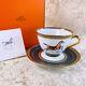 Authentic Hermes Tea Cup Saucer Cheval D'orient Horse Tableware Porcelain Withcase